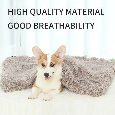 Dog Bed And Extra Matching Cover Sheet Dog Crate Pad Ultra Soft Dog Bed Mat Washable Pet Kennel Bed With Non-Slip Bottom Fluffy Plush Sleeping Mat For Large Medium Small Dogs - Sm to 2XL- 11 of 18