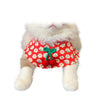 Small Dog Cat Cute Cherry Bibs Scarf Pet Bandana Neckerchief Accessories, Red - 1 of 2