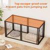 Dog Crate 47.2" Dog Kennel for Small Medium Dogs, Puppy Dog Playpen with Top, Pet Cage, Indoor, Black.47.2"L x 22"W x 24"H. -4 of 15