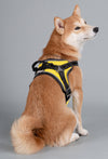 'Scorpion' Sporty High-Performance Free-Range Dog Harness yellow back