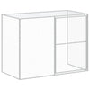 Dog House with Run Light Gray 84.3"x340.6"x71.3" partial view