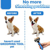 Grooming Brush For Pet Dog Cat Deshedding Tool Rake Comb Fur Remover Reduce 2-Side Dematting Tool For Dogs Cats Pets Grooming Brush Double Sided Shedding And Dematting Undercoat Rake Hair Removal Comb - 4 of 10