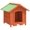 Dog Kennel Brown 25.6"x25.6"x24.2" Solid Wood Pine sturdy