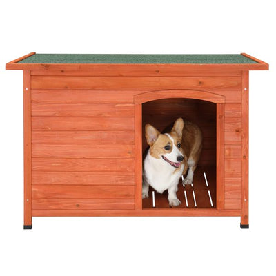 Waterproof Wood Dog House with dog