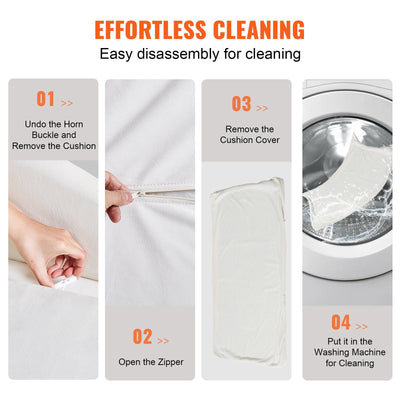 VEVOR Pet Sofa, Dog Couch for Large-Sized Dogs and Cats, Soft Velvety Dog Sofa Bed, 110 lbs. Loading Cat Sofa, White - 6 of 7