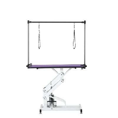 42.5INCH HYDRAULIC PET GROOMING TABLE WITH "H" ARM PURPLE - 10 of 10