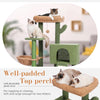 Cactus Cat Tree Cat Tower with Sisal Covered Scratching Post and Cozy Condo Cat Climbing Stand with Plush Perch &Soft Hammock for Indoor Cats - 6 of 10