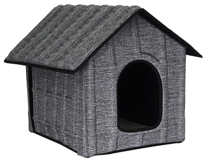 Pet Life 'Collapsi-Pad' Folding Lightweight Travel Pet House Gray