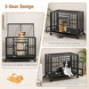 Foldable Heavy-Duty Metal Dog Cage Chew-proof Dog Crate with Lockable Universal Wheels - 7 of 10