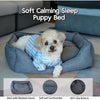 Dog Bed Washable Medium Dog Cat Sofa Bed Super Soft Rectangular Cuddle Pet Bed with Non-Slip Fluffy Bottom - 5 of 8