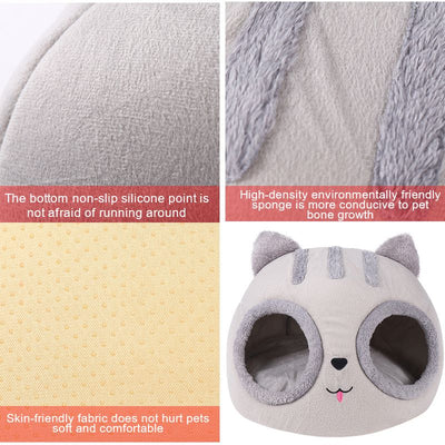 Soft Round Cat Deep Sleep Comfort In Winter Cat Bed Dog Iittle Mat Basket Small Cat Dog House Portable Pets Tent Cozy Cave Nest - 6 of 7