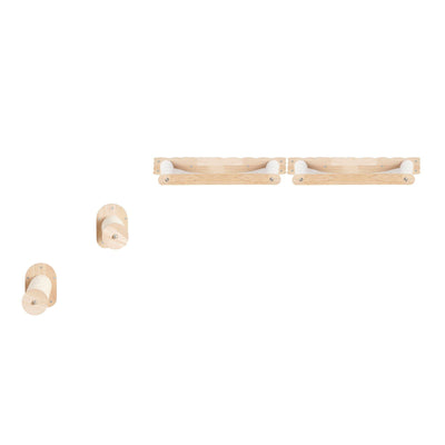 VEVOR Wall Mounted Cat Shelves with 2 Jumping Posts & 2 Hammocks up to 40 lbs. - 11 of 11