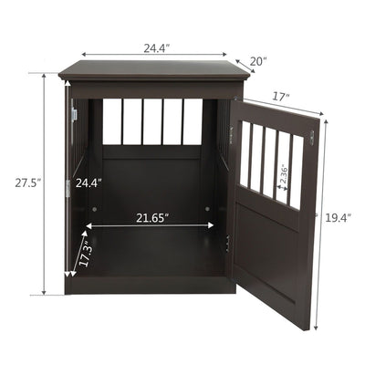 furniture dog crate dimensions