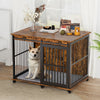 furniture dog crate brown