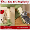 61 Inches Cute Christmas Cat Tree with Sisal Scratching Posts and 2 Condos - 7 of 10