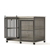 Furniture dog crate sliding iron door dog crate with mat. (Grey,43.7''W x 30''D x 33.7''H) - 9 of 19