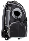 Touchdog Wuffle Duffle Wheeled Backpack Pet Carrier - Black - 6 of 8