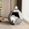 25.98'' Shaped Modern Pet Furniture Cat Kennel Side Table MDF Multi-Purpose Furniture - 12 of 32