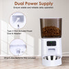 5L Automatic Pet Feeder Timed 2.4G WiFi Cat Feeder With App Control 1-10Meals Dry Food Per Day Type-C Battery Dual Power Supply For Cats Dogs - 2 of 10