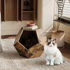 25.98'' Shaped Modern Pet Furniture Cat Kennel Side Table MDF Multi-Purpose Furniture - 31 of 32