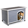 Medium Wooden Outdoor Dog House, main view