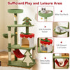 Cute Christmas Cat Tree with Sisal Scratching Posts and Gift Box Shaped Condo - 9 of 11