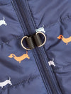 Cartoon Cardigan Waistcoat with Zipper Tractive Hole for Dogs - XS to XL