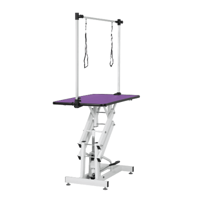 42.5INCH HYDRAULIC PET GROOMING TABLE WITH "H" ARM PURPLE - 5 of 10