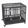 VEVOR 42 Inch Heavy Duty Dog Crate, Indestructible Dog Crate, 3-Door Heavy Duty Dog Kennel for Medium to Large Dogs with Lockable Wheels and Removable Tray, High Anxiety Dog Crate for Indoor & Outdoor - 1 of 7