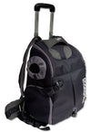 Touchdog Wuffle Duffle Wheeled Backpack Pet Carrier - Black - 1 of 8