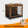 Dog Crate Furniture with Cushion, dimensions