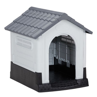 26 inch Plastic Dog House, Indoor Outdoor Doghouse 1 of 13