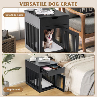 Furniture dog house as side table