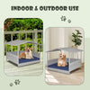 Wicker Dog House with Waterproof Roof  indoor or outdoor use