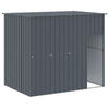 Dog House with Run Anthracite 84.3"x420.9"x71.3 enclosed section