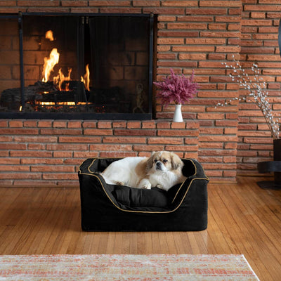 lifestyle-snoozer-pet-products-luxury-square-dog-bed-microsuede-buckskin-large.-black_71605f52-07d2-4dc4-8081-7c5058a132b21 of 10