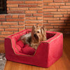luxury-square-dog-bed-red-121_54dcdd68-b76f-4c5c-82a6-d137f3457b702 of 10