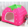 5 Size Cute Strawberry Dog Bed House