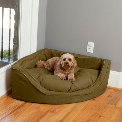 snoozer-pet-products-luxury-corner-dog-bed-microsuede-sapphire-51 of 9