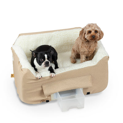studio-snoozer-pet-products-lookout-ii-dog-car-seat-birch-diamond-large1 of 7