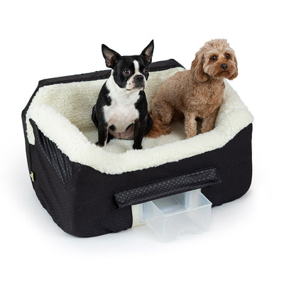 studio-snoozer-pet-products-lookout-ii-dog-car-seat-black-diamond-large1 of 7