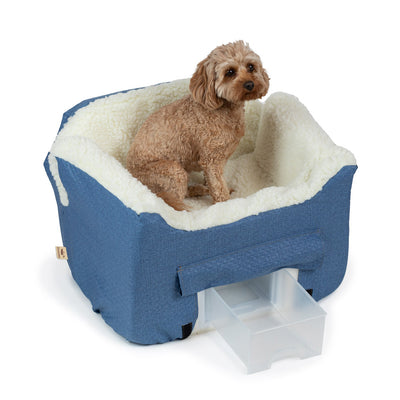 studio-snoozer-pet-products-lookout-ii-dog-car-seat-denim-diamond-medium1 of 7