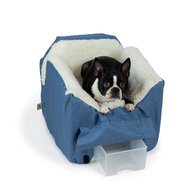 studio-snoozer-pet-products-lookout-ii-dog-car-seat-denim-diamond-small1 of 7