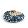 Pool & Patio - 35in Round - Medium - Pedigree Denim/White Cord with dog